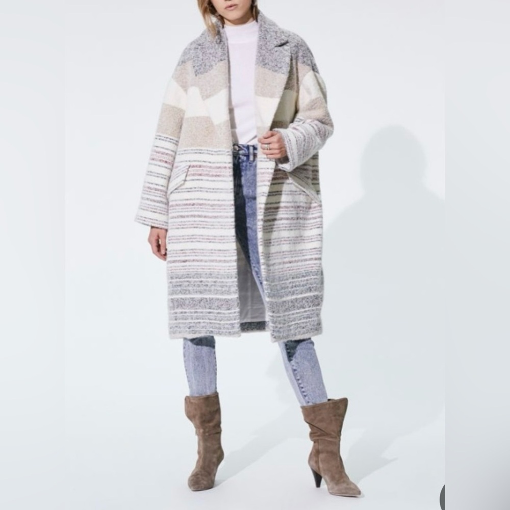 IRO Loux Striped Coat FR38(US6)
